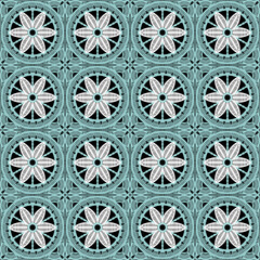 Pattern with crochet granny square wallpaper handmade decorative art design print 