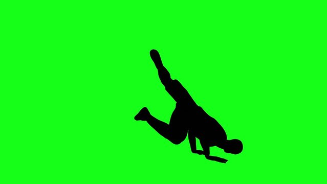 breakdancing silhouette of man posing 