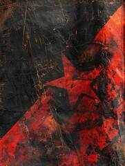 Red and Black Background Close Up