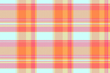 Panjabi check background tartan, menswear fabric textile vector. Covering texture plaid pattern seamless in light and red colors.