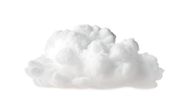 png of white cloud on transparent background