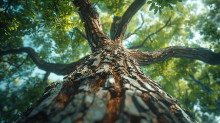 Tall tree with abundant foliage