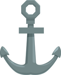 Large metal anchor is depicted, symbolizing stability and security