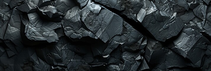 Dark coal stones background texture for industrial and natural designs.