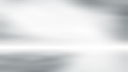 Obraz premium soft gray studio room background, grey floor backdrop with spotlight.