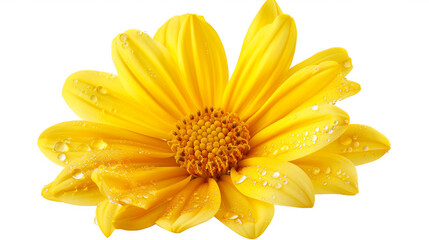Obraz premium yellow daisy isolated on white