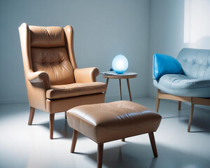 a premium chair and rest set made with generative AI