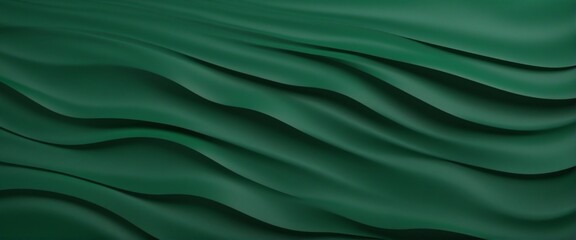 Obraz premium 3D Dark Green Abstract Wave Pattern Design for Futuristic Business Presentation Background