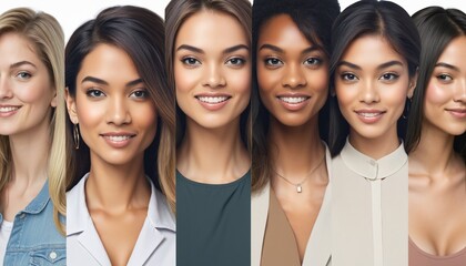 Multicultural women celebrating diversity and solidarity on International Women's Day