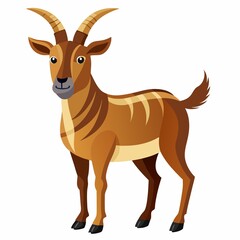 Obraz premium deer silhouette isolated on white