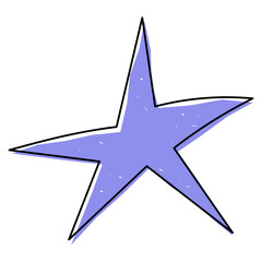 Hand drawn rustic star