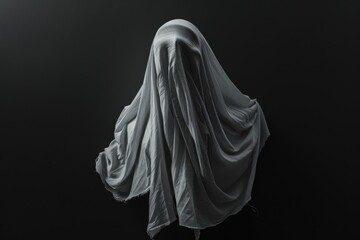 Person with hooded face