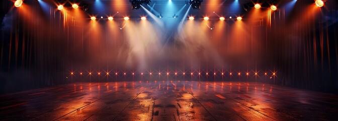 Empty music concert stage