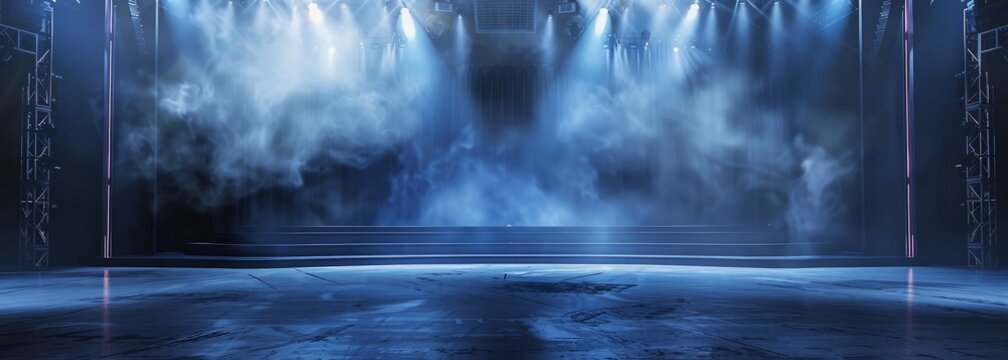 Empty music concert stage