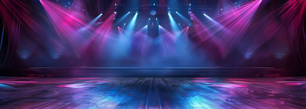 Empty music concert stage