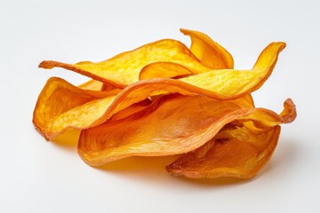 Fototapeta premium White background Jackfruit chips vacuum fried