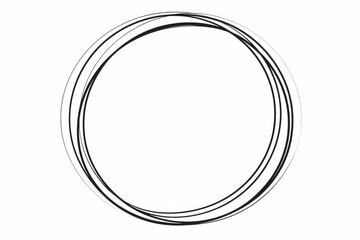 Serene circle: a simple outline of a circle symbolizing unity