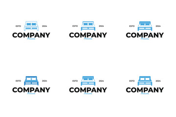 Set of bed logo design vector illustration template idea