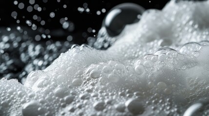 A close-up shot of a cluster of bubbles, ideal for use in illustrations about childhood, playfulness, or whimsy