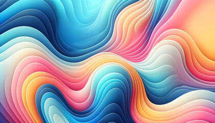 Abstract art with vibrant colors and waves