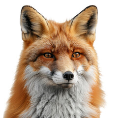 Fototapeta premium A Fox isolated on a transparent background for web banner