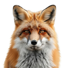 Fototapeta premium A Fox isolated on a transparent background for web banner
