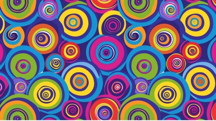 Fototapeta premium Abstract Colorful Circles Pattern