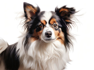 Papillon Dog Portrait