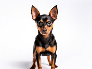Portrait of a Miniature Pinscher