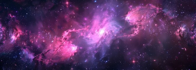 Naklejka premium Space cosmos universe galaxy wallpaper background 