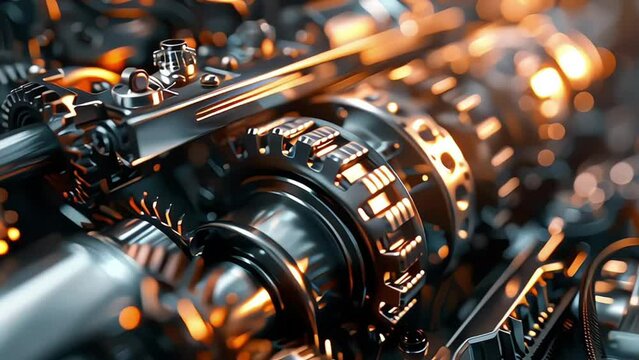 mechanism engine crankshaft v pistons piston motor plunger crank rod scheme cylinder car machine automobile auto part explosion metal silver studio steel chrome flywheel