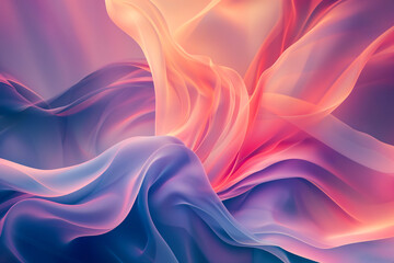Obraz premium A beautiful abstract wallpaper that captures the fluidity of motion with abstract lines and suggesting movement and energy by Playing with gradient colors and transparency to enhance the dynamic feel