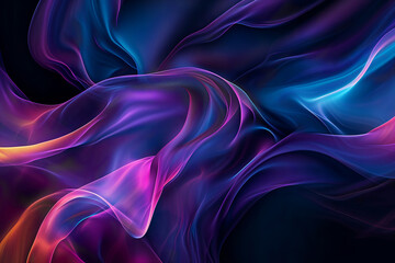 A beautiful abstract wallpaper that captures the fluidity of motion with abstract lines and suggesting movement and energy by Playing with gradient colors and transparency to enhance the dynamic feel
