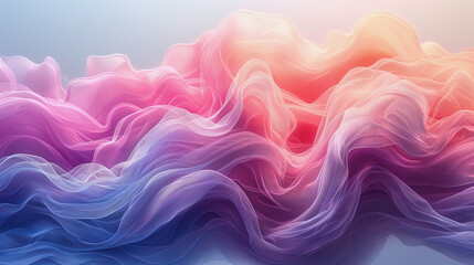 Obraz premium Elegant abstract background with soft pastel colors, flowing lines, high-resolution, calming and serene, minimalist design