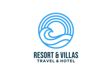 Traveling logo icon design illustration