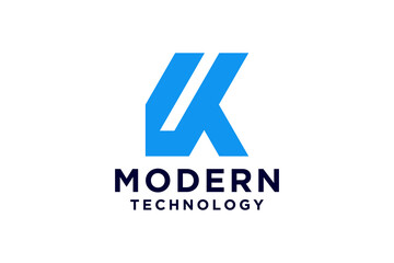 Modern Letter K Logo Design Template