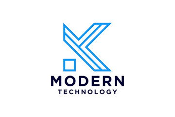 Modern Letter K Logo Design Template
