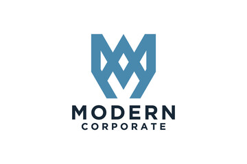 Modern Letter M Logo Design Template