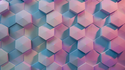 Minimalist Hexagonal Digital Backdrop with Soft Overlaid Textures and Gradients