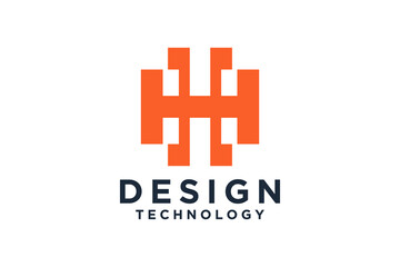 Obraz premium Creative Initial Letter H Logo Modern