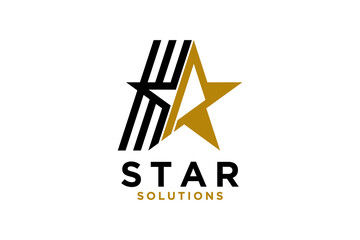 Fototapeta premium Creative Star logo concept