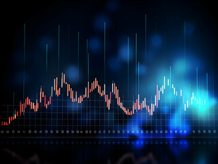 Financial data document, graph chart report statistic, marketing research development planning management, strategy analysis accounting, Financial business technology hologram concept. 