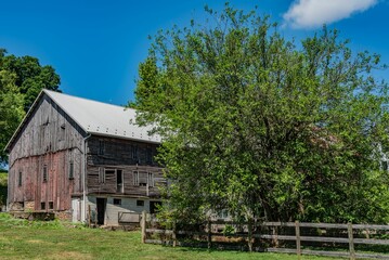 Fototapeta premium Historic Maryland Barn, Oakland MD USA