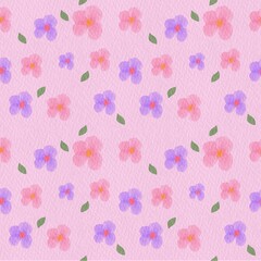seamless pattern with flowers