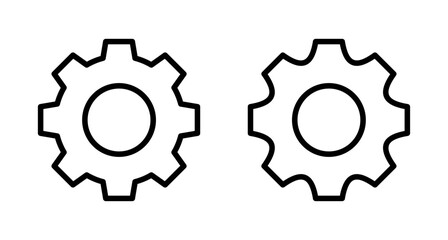 setting Icon vector isolated on white background. setting vector icon. Cog settings Icon Symbol. Gear