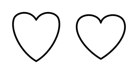 Heart icon vector isolated on white background. Heart vector icon. Like icon vector. Love