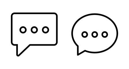 Chat icon vector isolated on white background. Chat vector icon. Speech bubble. message. contact us