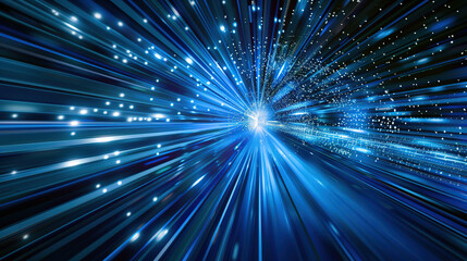 Obraz premium Abstract concepts of technological particles