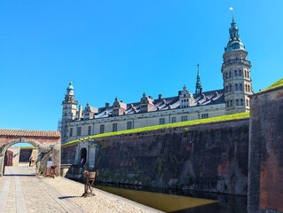 Fototapeta premium Kronborg castle entrance in Helsigør, Denmark