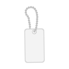 blank price tag isolated transparent